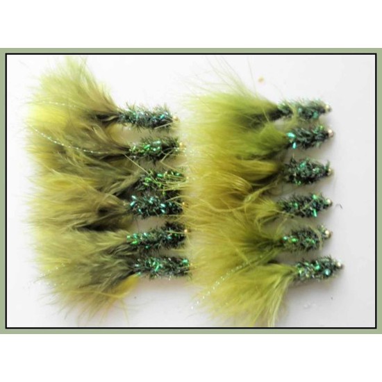 Barbless Goldhead Orange Tadpole, Trout Flies, Size 10, Fishing